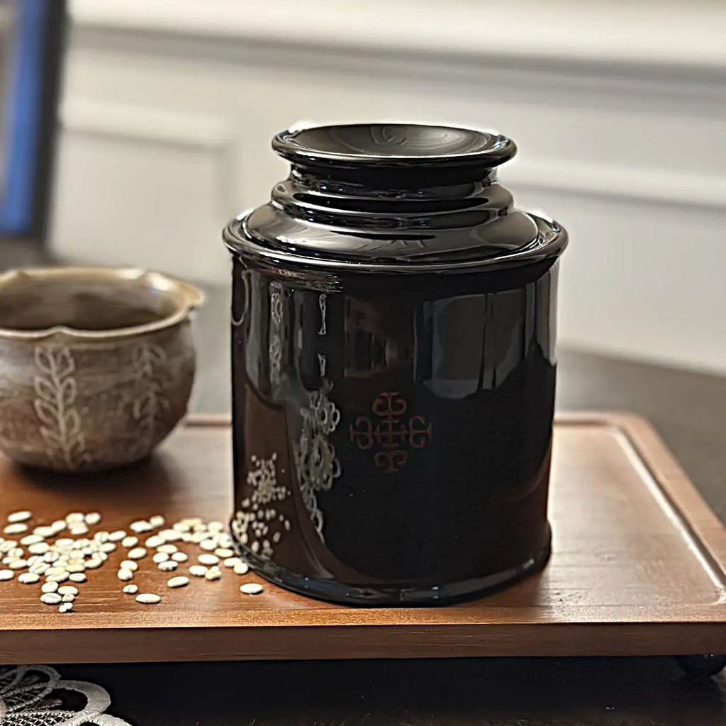 Ceramic Axis Mundi Storage Canister - Set of 2