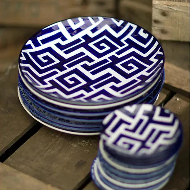 Large Hand painted Ceramic Moroccan Plates-Set 4