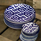 Large Hand painted Ceramic Moroccan Plates-Set 4