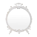 ROUND PEWTER MIRROR