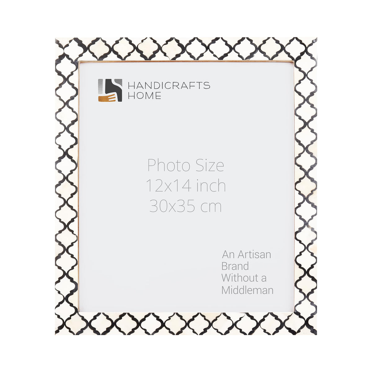Moroccan Poster Frames Bone Inlay, Black, 9 Sizes