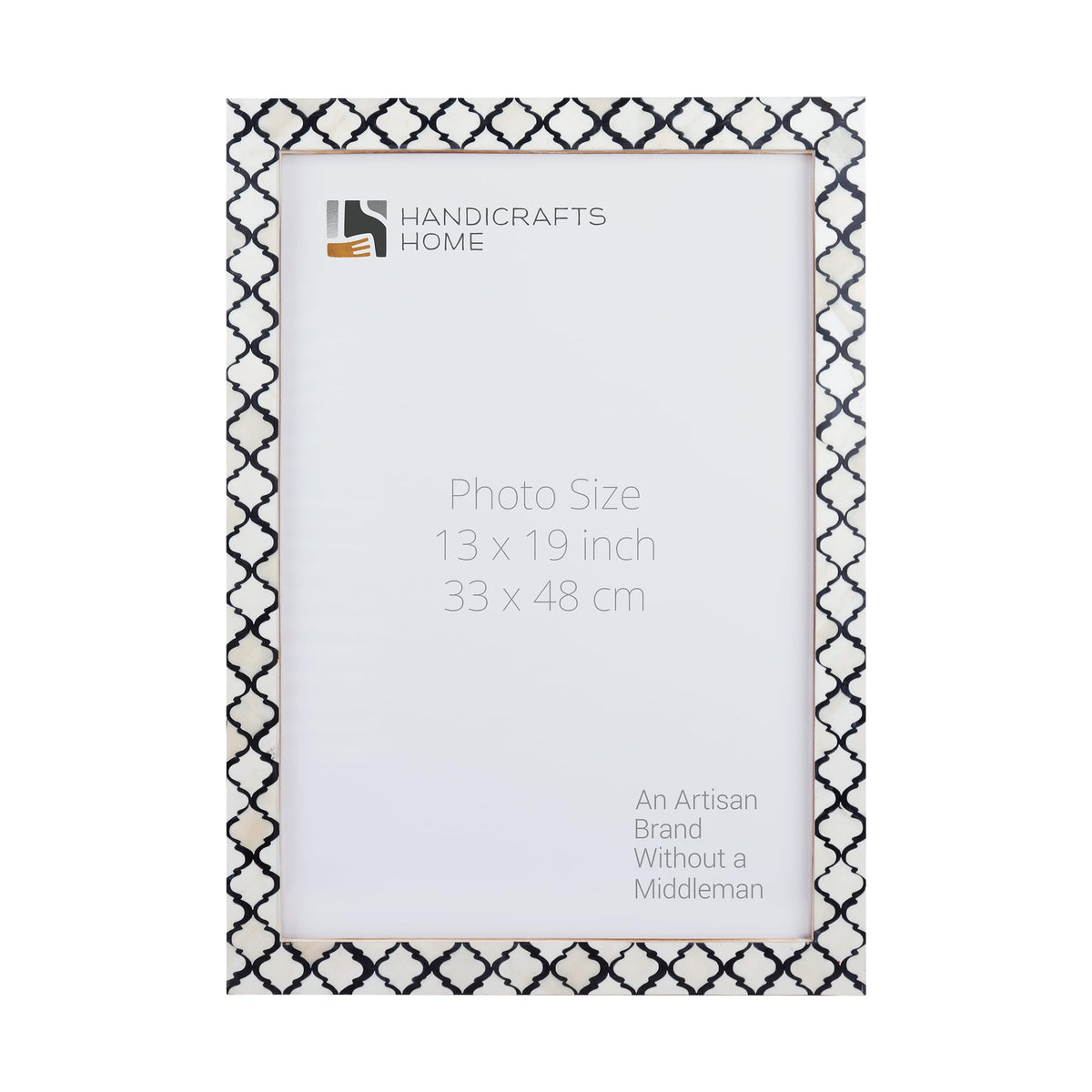 Moroccan Poster Frames Bone Inlay, Black, 9 Sizes