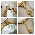 French Vintage Hand-Held Mirror Style A