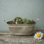 Iron Tray with Wood Handle - Set of 3