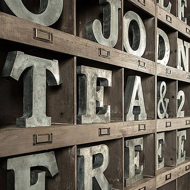 Metal Zinc Alphabet Letter