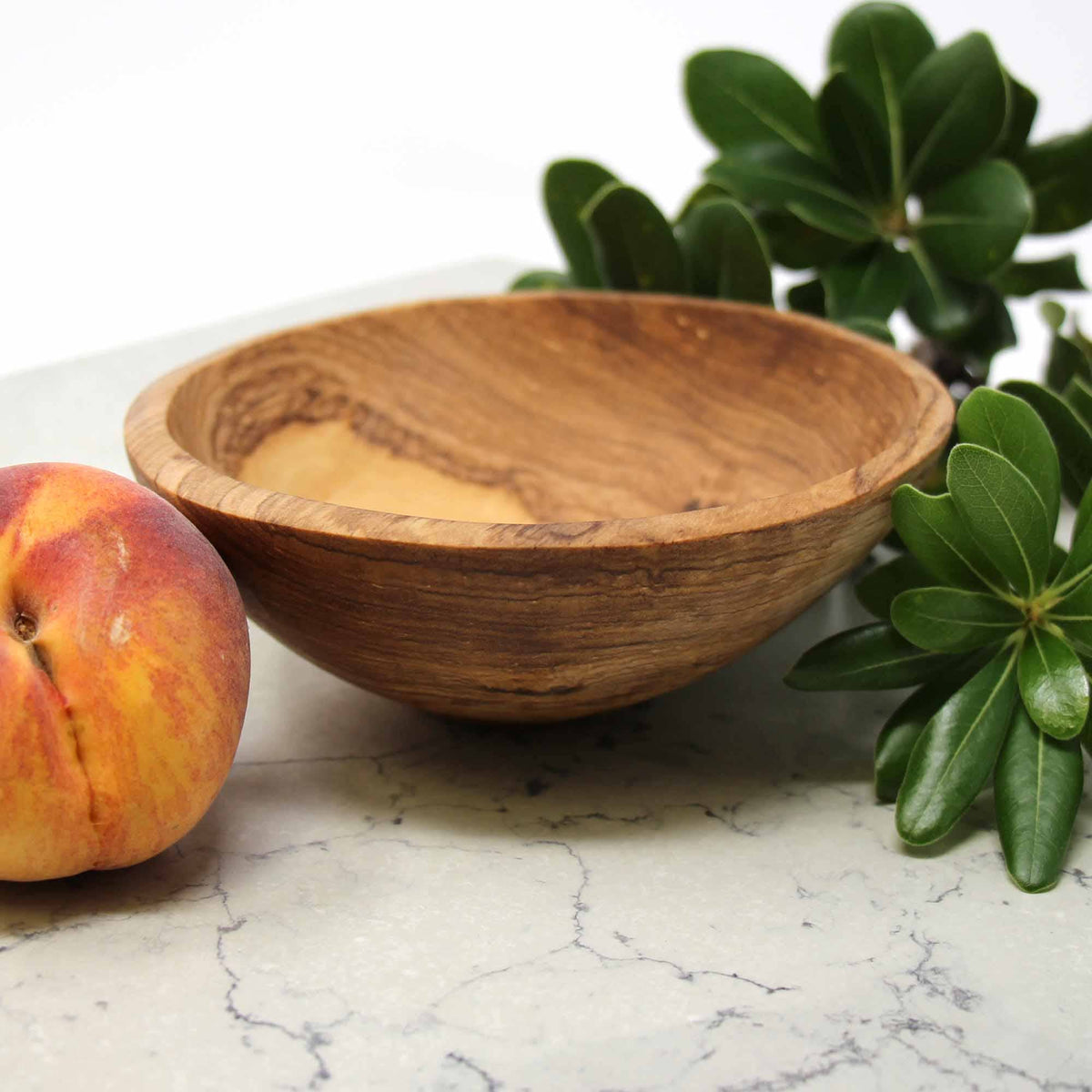 Rustic Olive Wood Bowl 6"