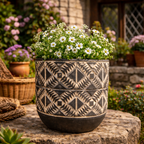 Aboriginal Planter Black