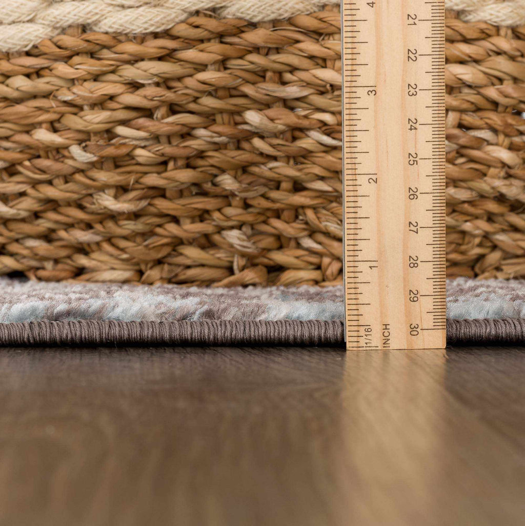 Peeta Dark Brown Medallion Area Rug