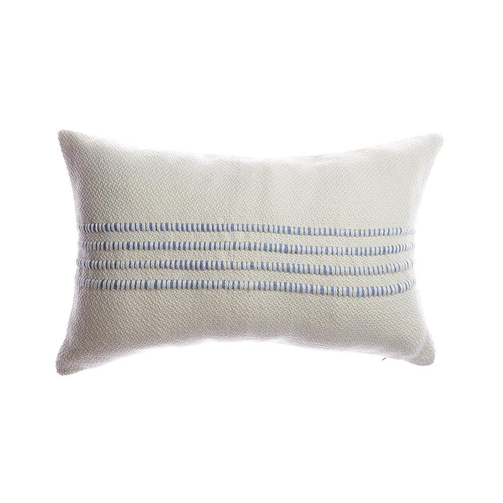 Merino Wool Striped Throw Pillow