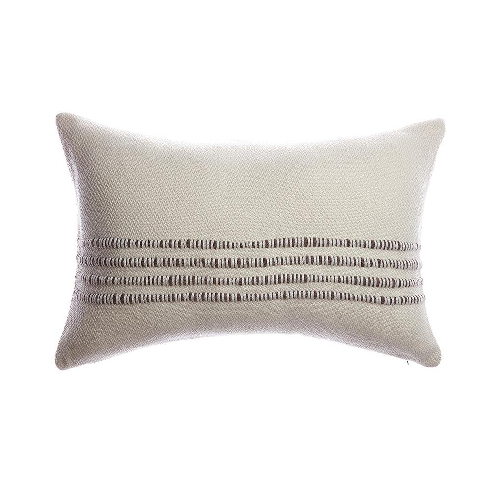 Merino Wool Striped Throw Pillow