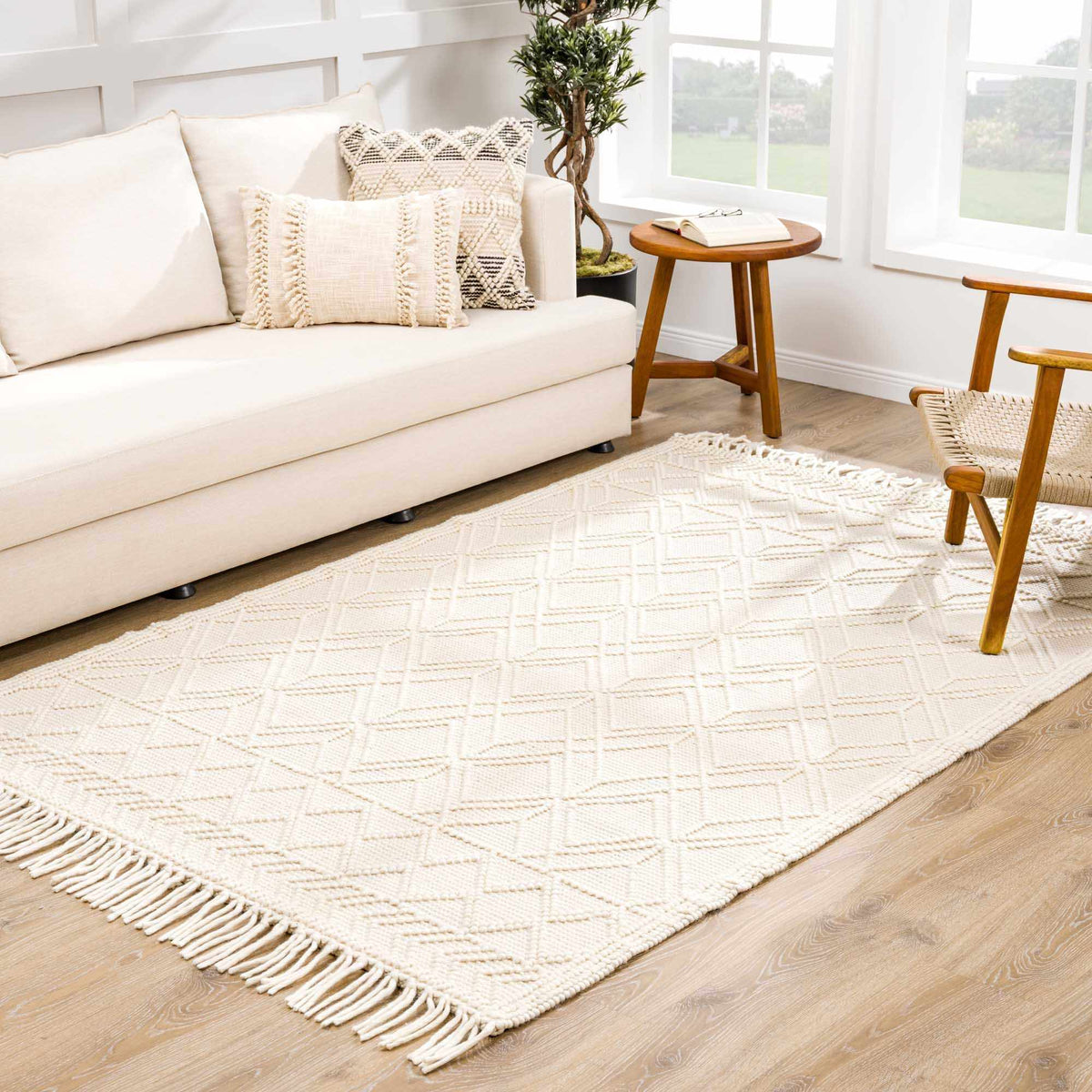 Ramsbury Beige Area Rug
