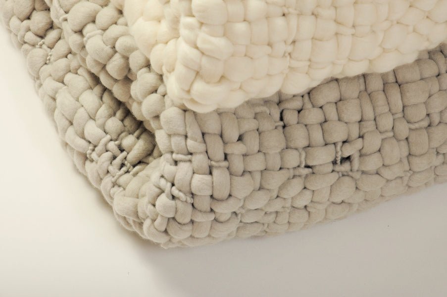 Clouds Chunky Knit Throw Pillow