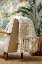 Clouds Chunky Knit Throw Blanket