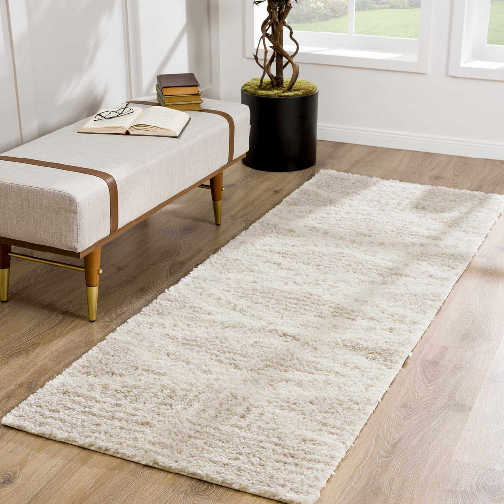 Trunding Plush Area Rug in Light Beige