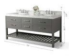 Elizabeth 72" Bath Vanity Set