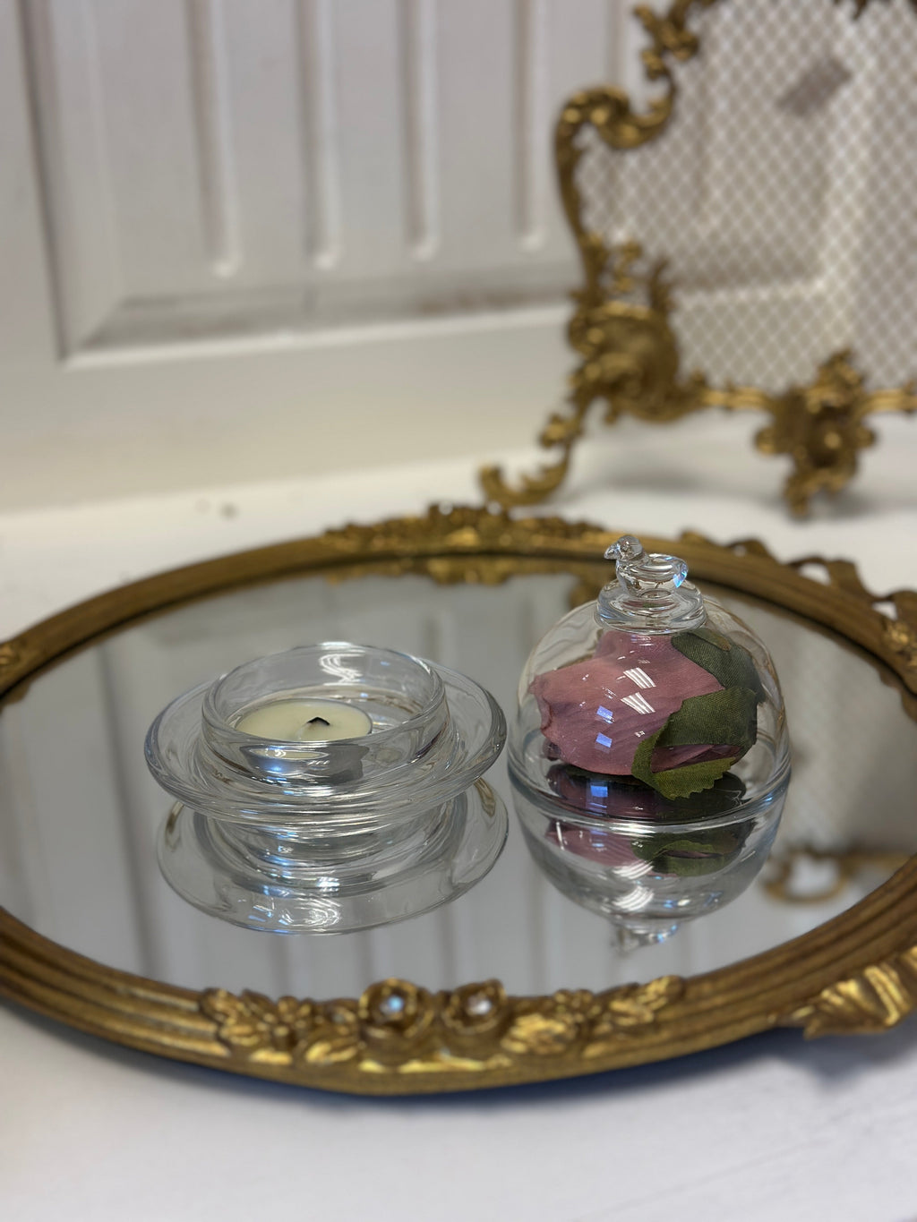 Glass Bird Cloche