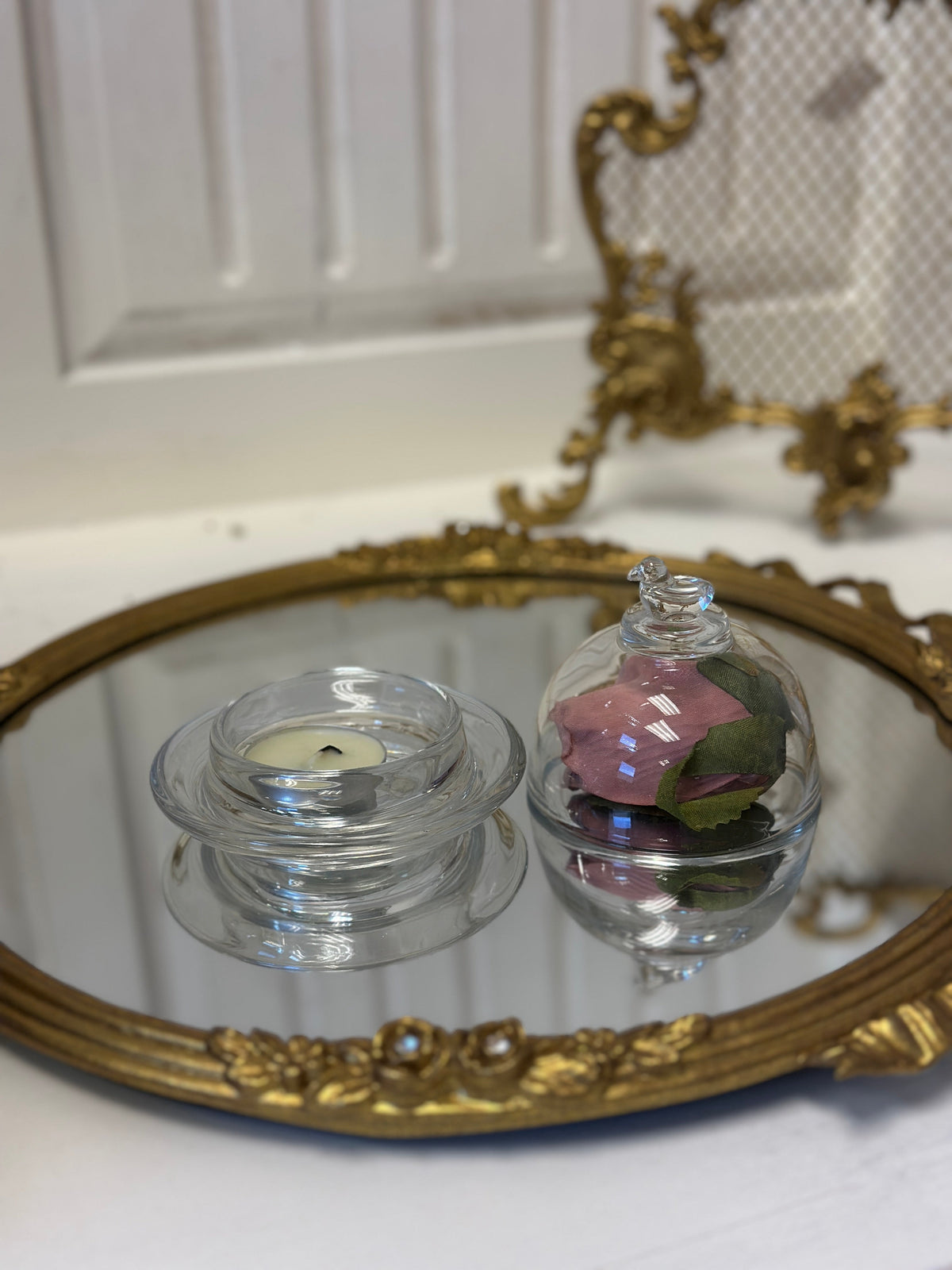 Glass Bird Cloche