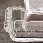 Crystal-Cut Glass Serving Dome & Covered Dish