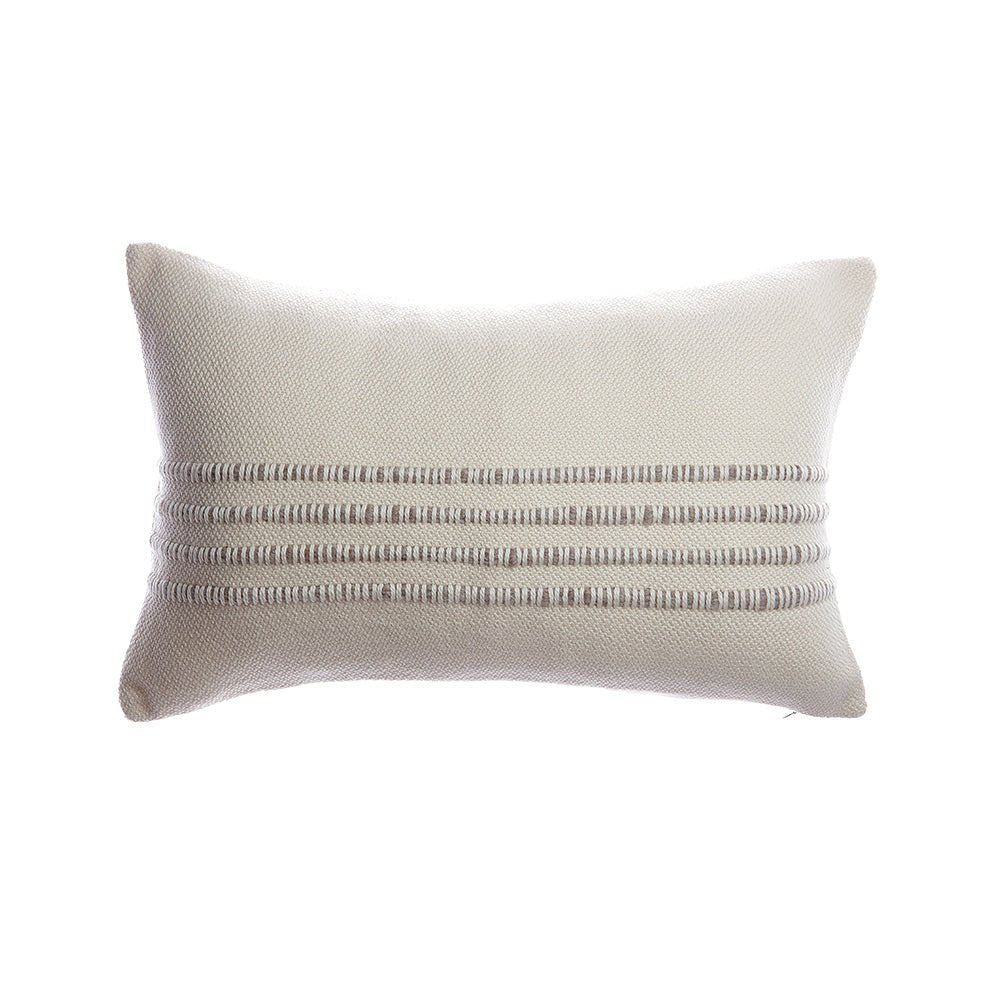 Merino Wool Striped Throw Pillow