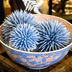 4.5"  Spiked Blue Decorative Foam Ball - Coastal Bowl Filler