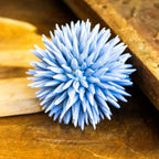 4.5"  Spiked Blue Decorative Foam Ball - Coastal Bowl Filler