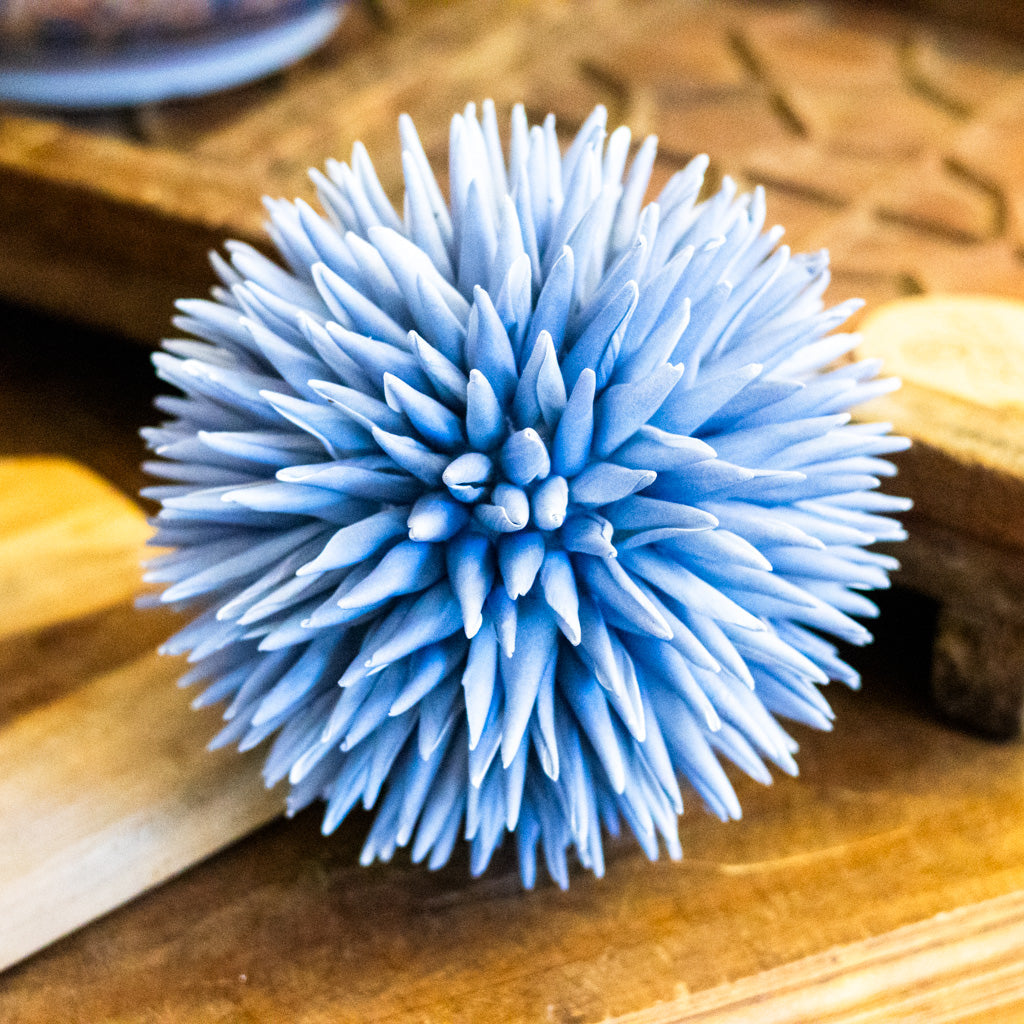 7"  Spiked Blue Decorative Foam Ball - Coastal Bowl Filler