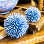 7"  Spiked Blue Decorative Foam Ball - Coastal Bowl Filler