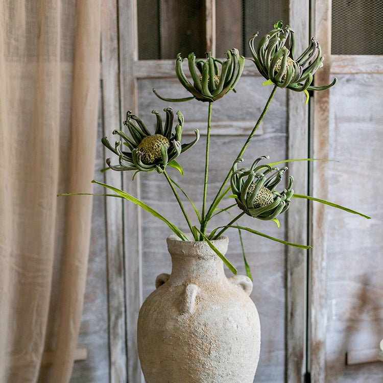 Faux Silk Artificial Sunflower Stem in Green 39" Tall Colored Art