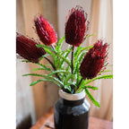 Faux Banksia Integrifolia Faux Flower 28" Tall Silk