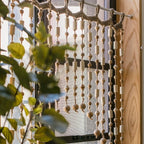 Wood Beaded Door Curtain