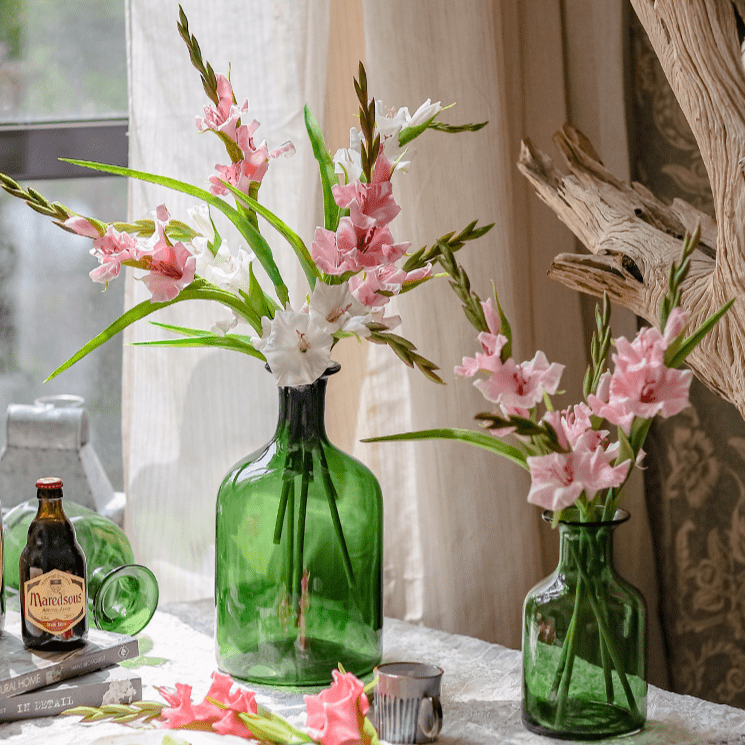 Faux Silk Artificial Gladiolus Flower Stem