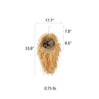 Handcraft Grass Hanging Round Mirror