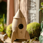 Natural Solid Wood Bird's Nest