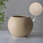 Round Magnesium Clay Planter