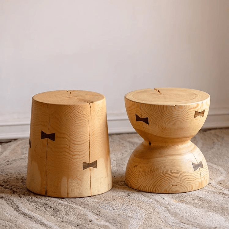 Solid Wood Natural End Table