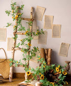 Sunlit Bloom Sunflower Garland 51" Long