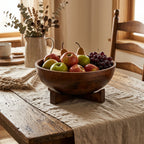 Mango Wood Bowl with Stand