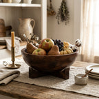 Mango Wood Bowl with Stand