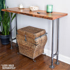 RESTORE Sunset Cedar Solid Live Edge Wood Console Tabletop