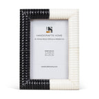 Black White Resin Hand Carved Ridge Picture Frame 4x6 5x7