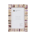 Picture Frames Pearlescent Hologram Collection Bone Inlay White 3 Sizes