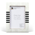 Contour Lado Modern Black & White Resin Inlay Picture Frames