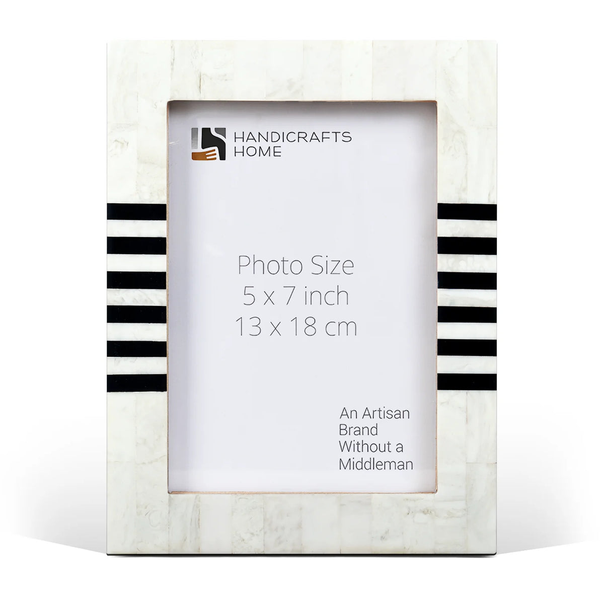 Contour Lado Modern Black & White Resin Inlay Picture Frames
