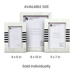 Contour Lado Modern Black & White Resin Inlay Picture Frames