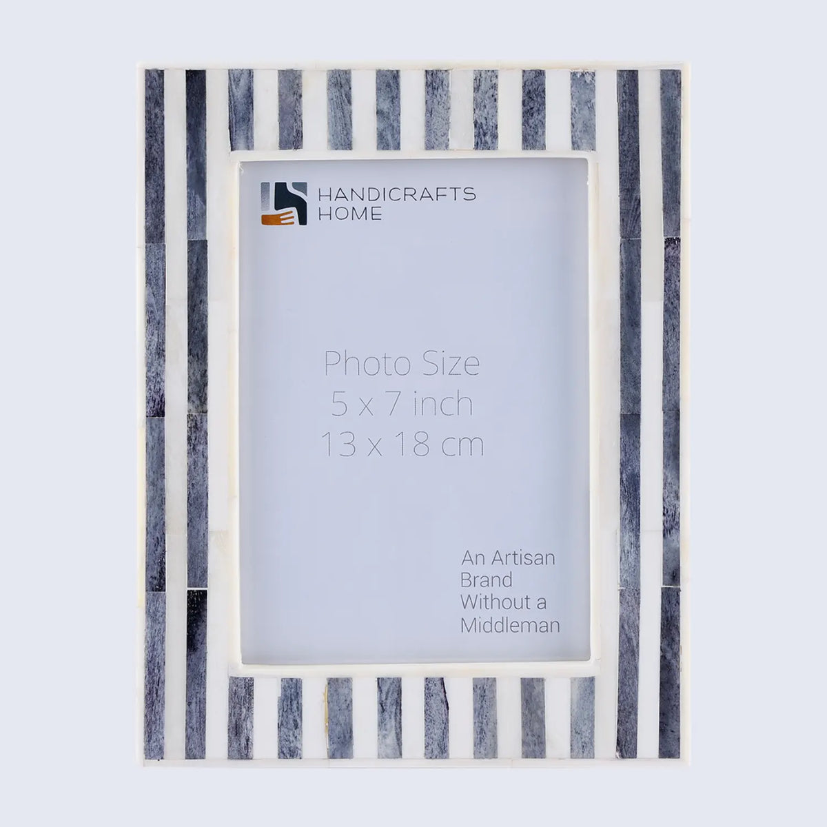 Picture Frames Kayala Saje Collection Bone Inlay, Grey-White, 4x6, 5x7 & 8x10