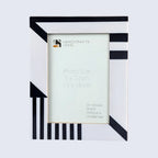 Silhouette Shaped Black & White Resin Picture Frames 4x6 5x7