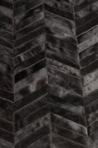 ROUND HERRINGBONE – Large Designer Cowhide Rug