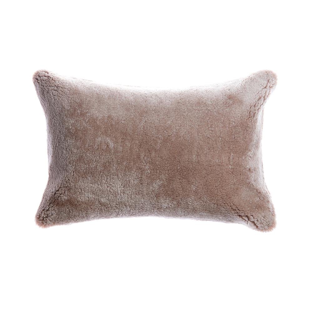 Shearling Grey Melange Lumbar Pillow