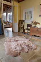 Six Piece Sheepskin Area Rug