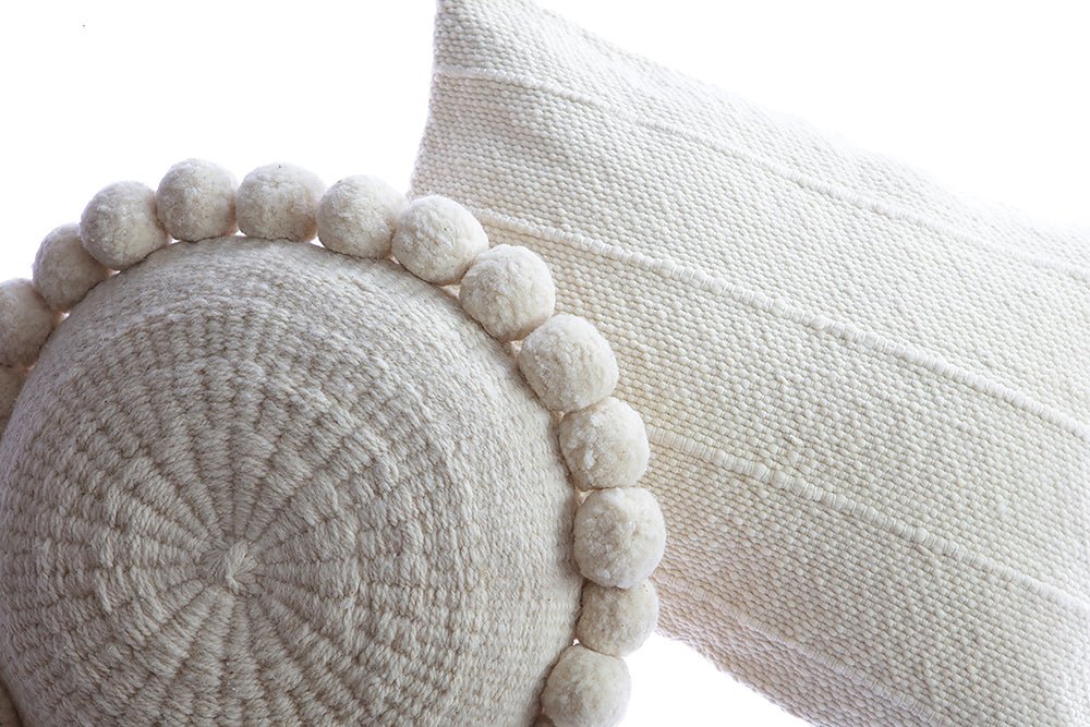 Tinny Stripes Wool Lumbar Pillow